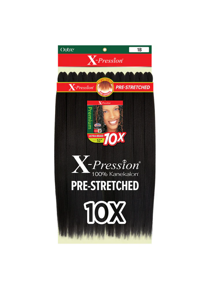 X-PRESSION BRAID-PRE STRETCHED BRAID 52" 10X