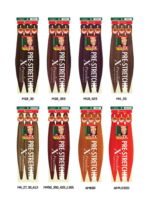 X-PRESSION BRAID-PRE STRETCHED BRAID 52" 6X