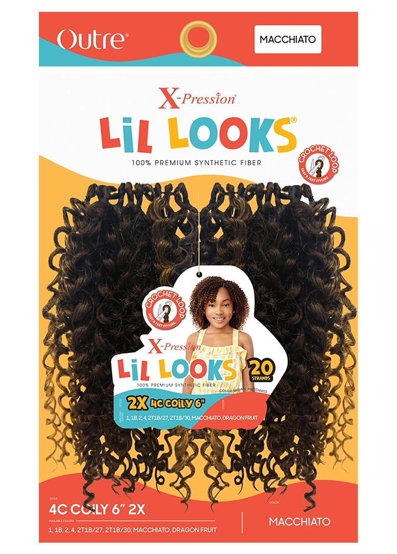 X-PRESSION - LIL LOOKS - 4C COILY 6" 2X