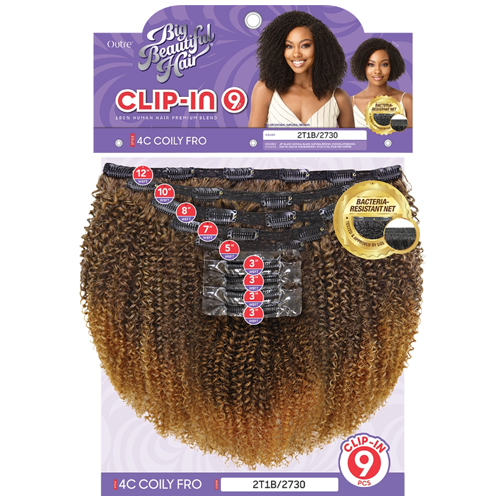 BIG BEAUTIFUL HAIR - CLIP-IN - 4C - COILY FRO 10"