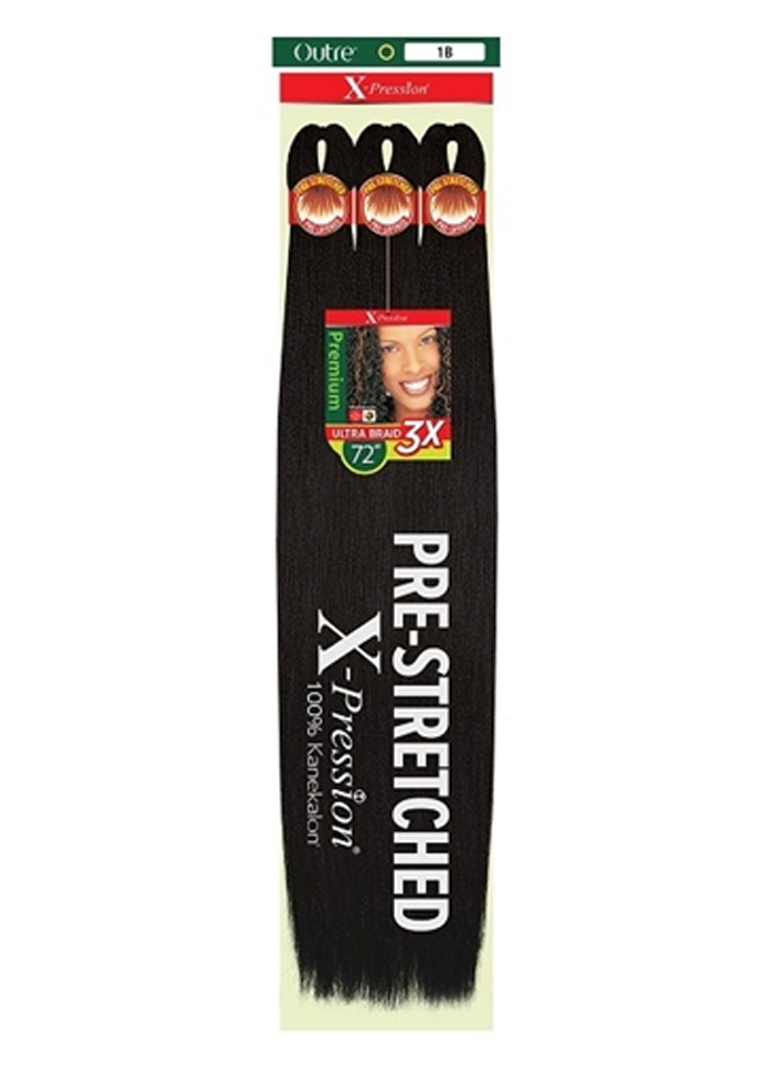 X-PRESSION BRAID-PRE STRETCHED BRAID 72" 3X