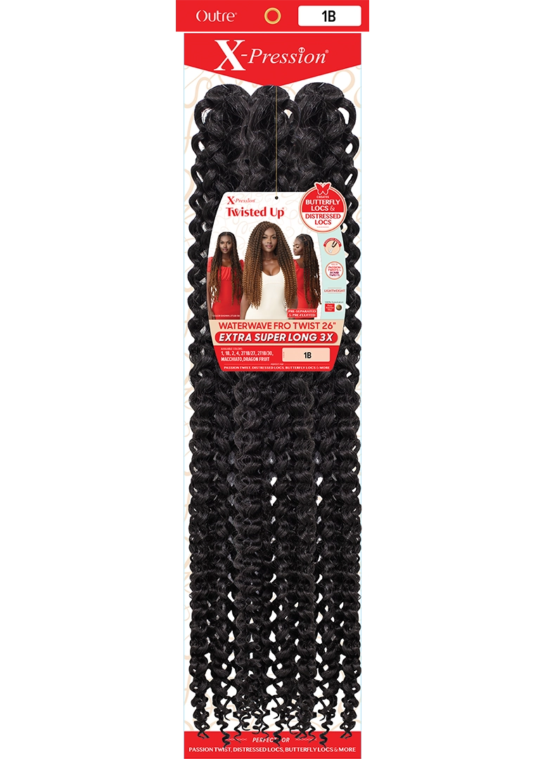 X-PRESSION - TU - WATERWAVE FRO TWIST 26" EXTRA SUPERLONG 3X