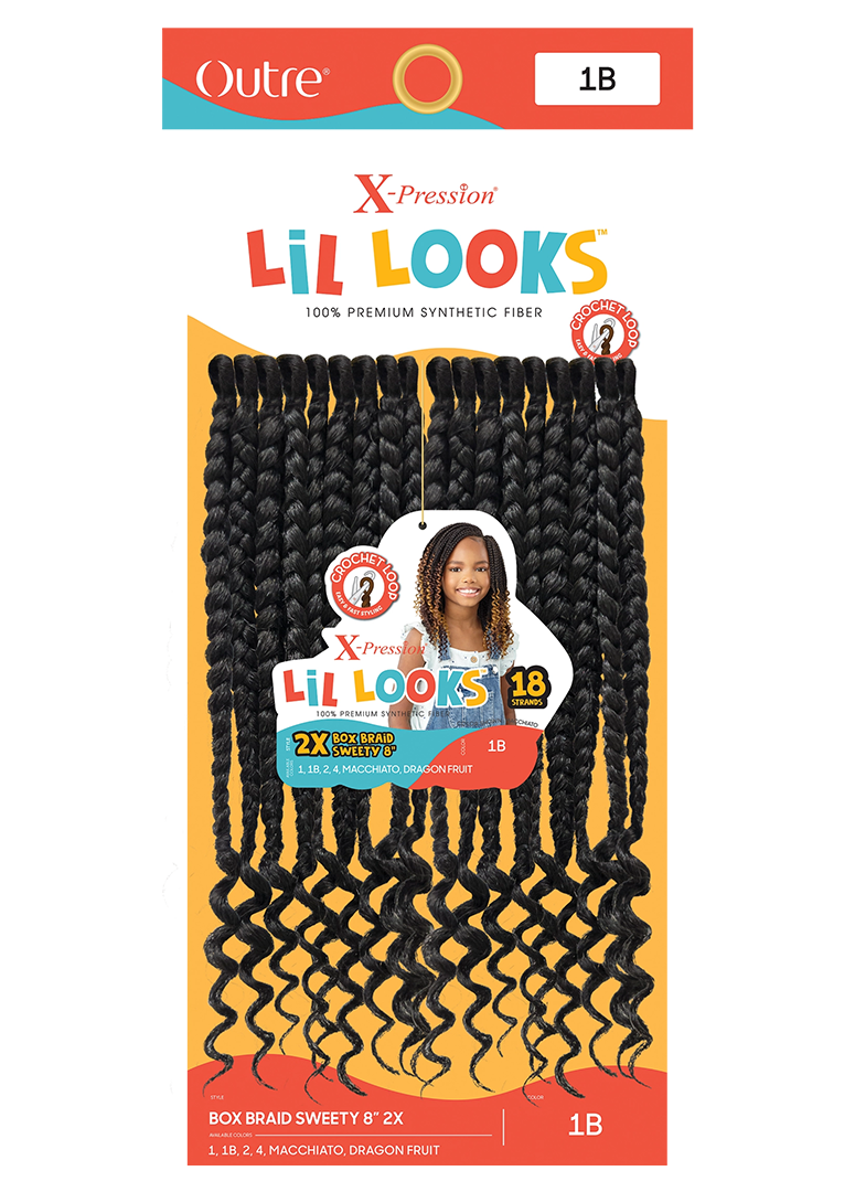 X-PRESSION - LIL LOOKS - BOX BRAID SWEETY 8" 2X