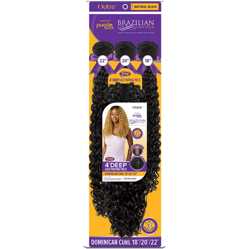 PURPLE PACK BRAZILIAN BOUTIQUE DOMINICAN CURL 18"20"22"