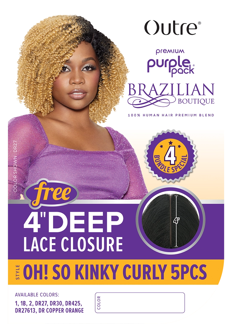 PURPLE PACK BOUTIQUE - OH! SO KINKY CURLY 5PCS