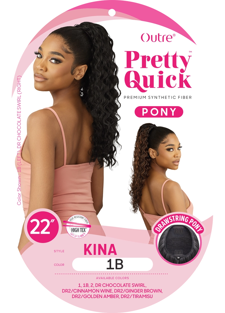 PRETTY QUICK - DRAWSTRING PONY - KINA - HT