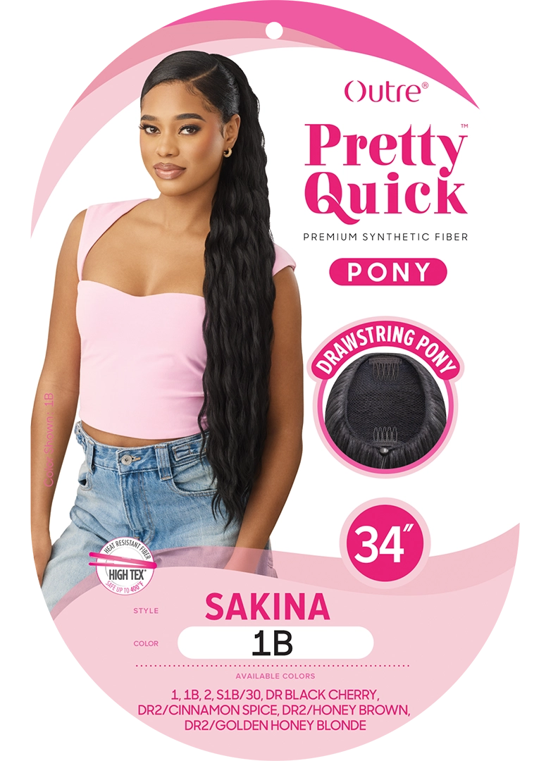 PRETTY QUICK - DRAWSTRING PONY - SAKINA - HT
