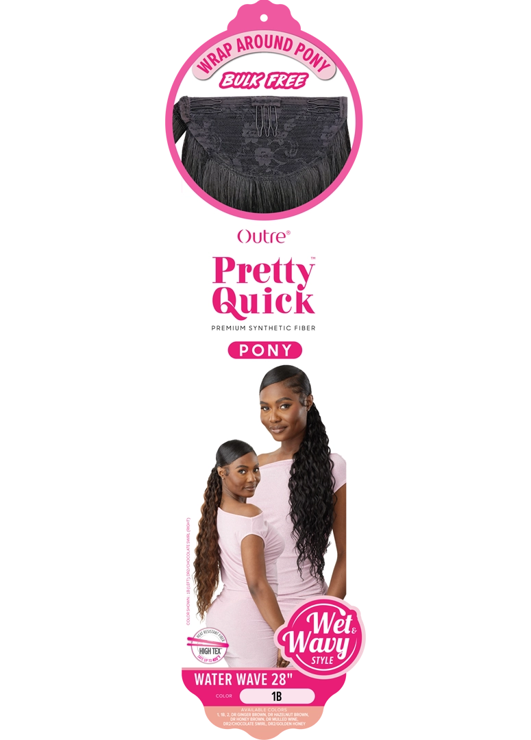PRETTY QUICK - WRAP PONY - WATER WAVE 28" - HT