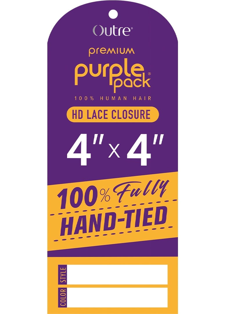 Premium Puple Pack 4" x 4" HD Lace Closure