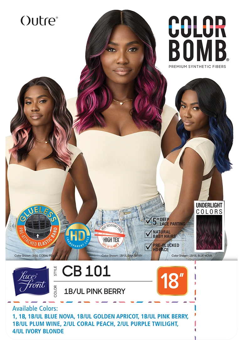 LACE FRONT WIG - COLORBOMB - CB101 - HT