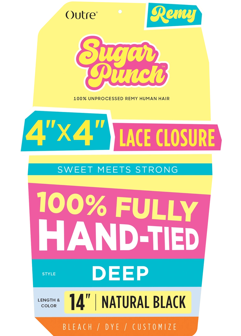 SUGAR PUNCH - 4X4 HD DEEP LACE CLOSURE