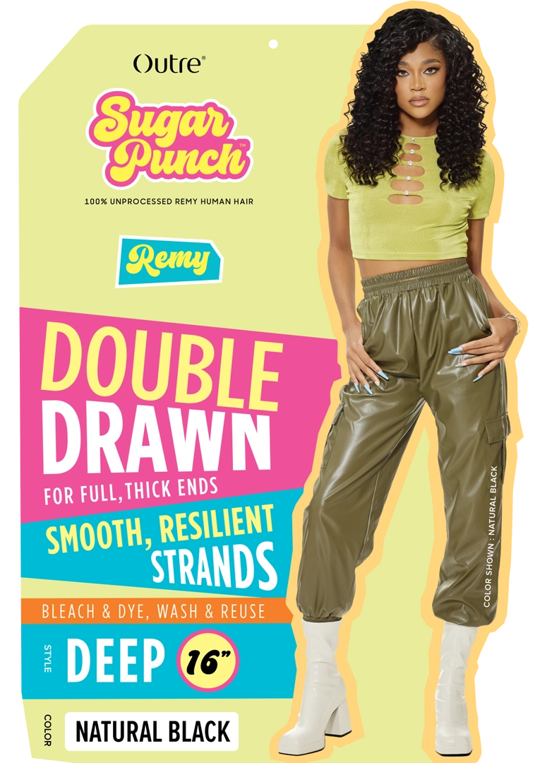 SUGAR PUNCH 100% UNPROCESSED REMI HUMAN HAIR - DEEP