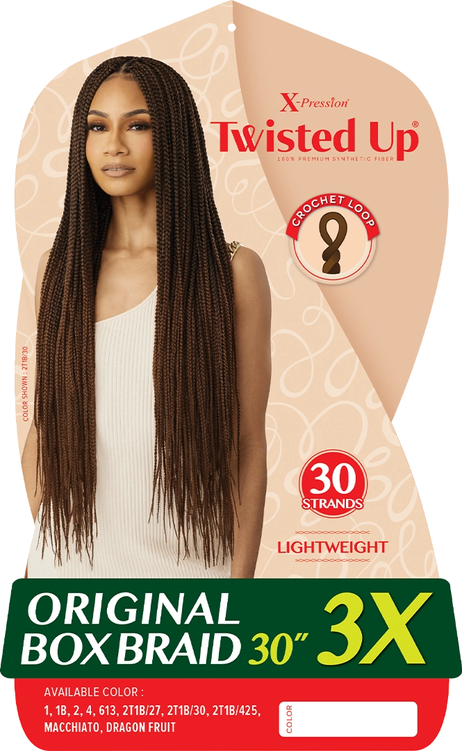 X-PRESSION - TWISTED UP - ORIGINAL BOX BRAID 30" 3X