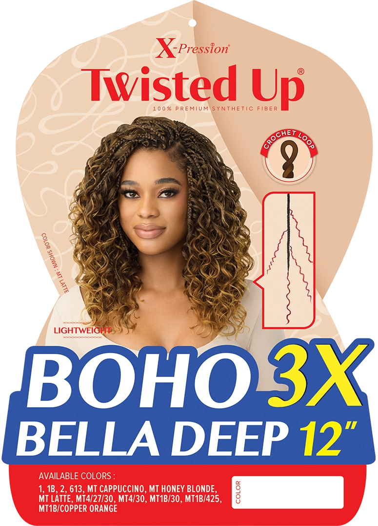 X-PRESSION - TWISTED UP - BOHO BELLA DEEP 12" 3X