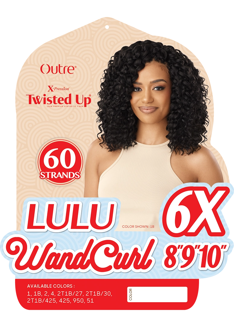 X-PRESSION - TWISTED UP - LULU WANDCURL 8" 9" 10" 6X
