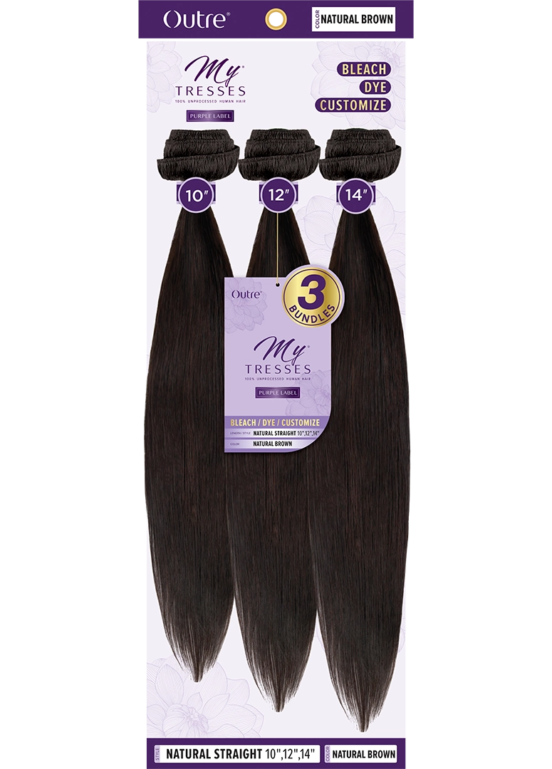 HH MYTRESSES - PURPLE LABEL - NATURAL STRAIGHT MULTIPACK