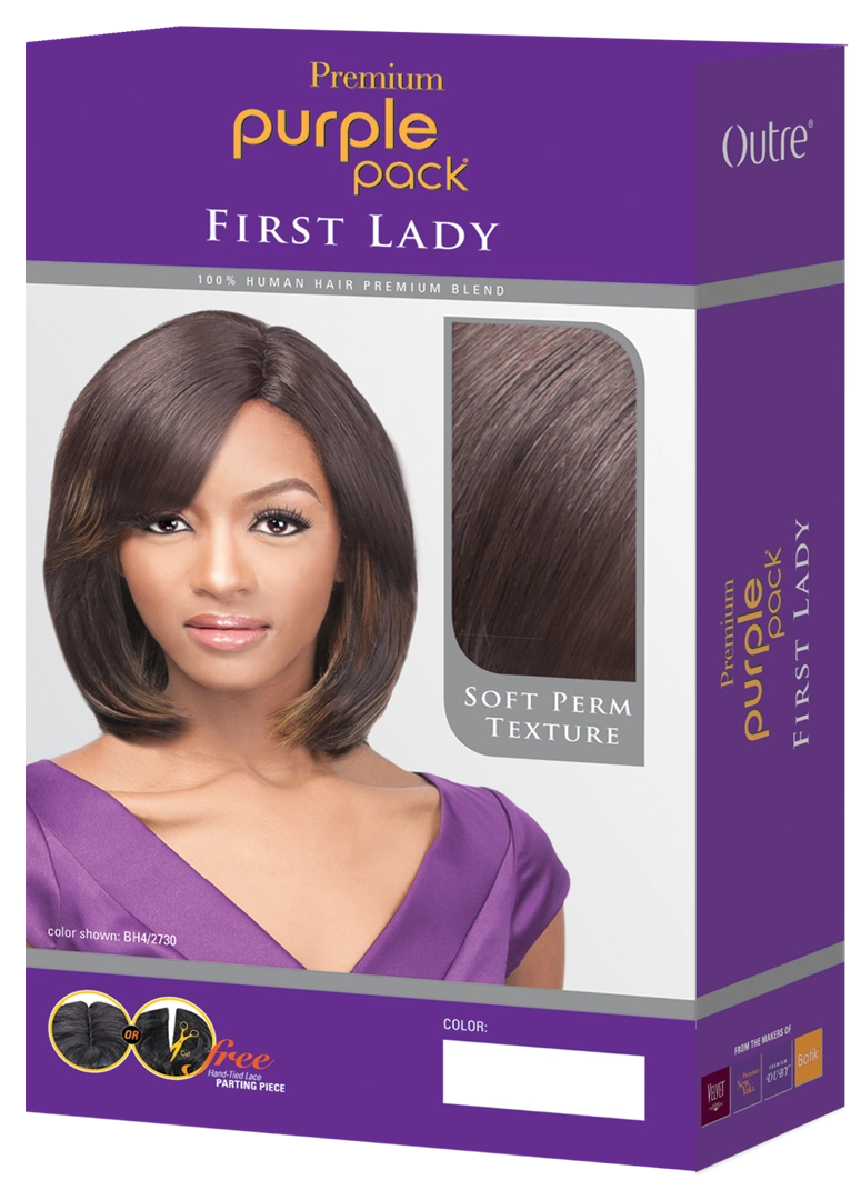 HUMAN HAIR PURPLE PACK FIRST LADY