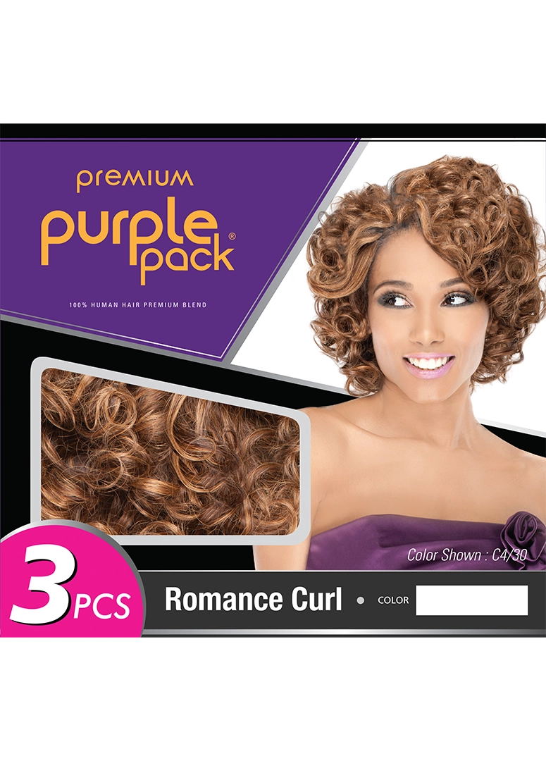 HUMAN HAIR PURPLE PACK 3PCS - ROMANCE CURL