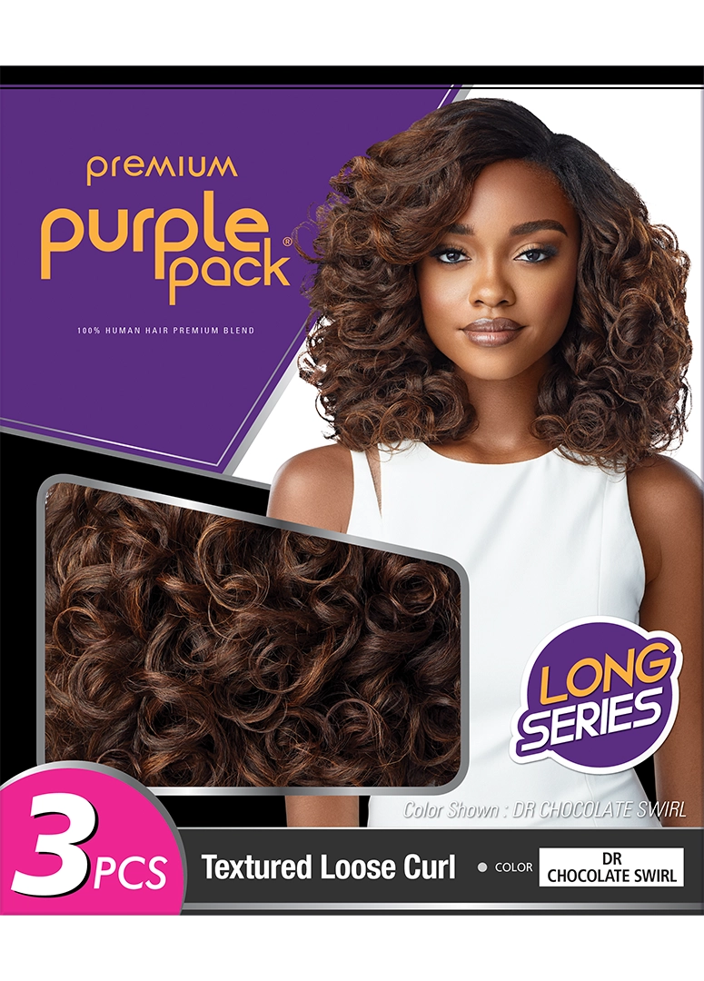 HUMAN HAIR PURPLE PACK LONG 3PCS - TEXTURED LOOSE CURL