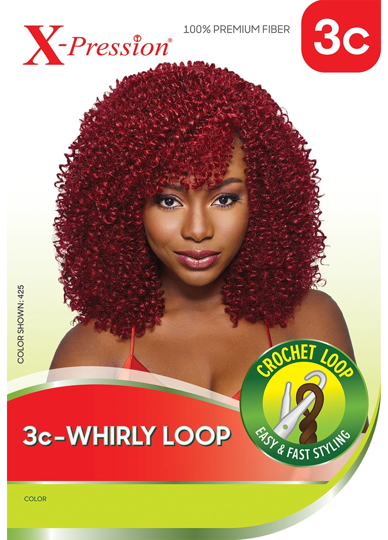 X-PRESSION BRAID - 3C - WHIRLY LOOP