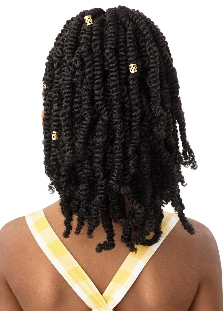LIL LOOKS - DS PONYTAIL - GOLD CUFFED BOMB TWISTS 12"