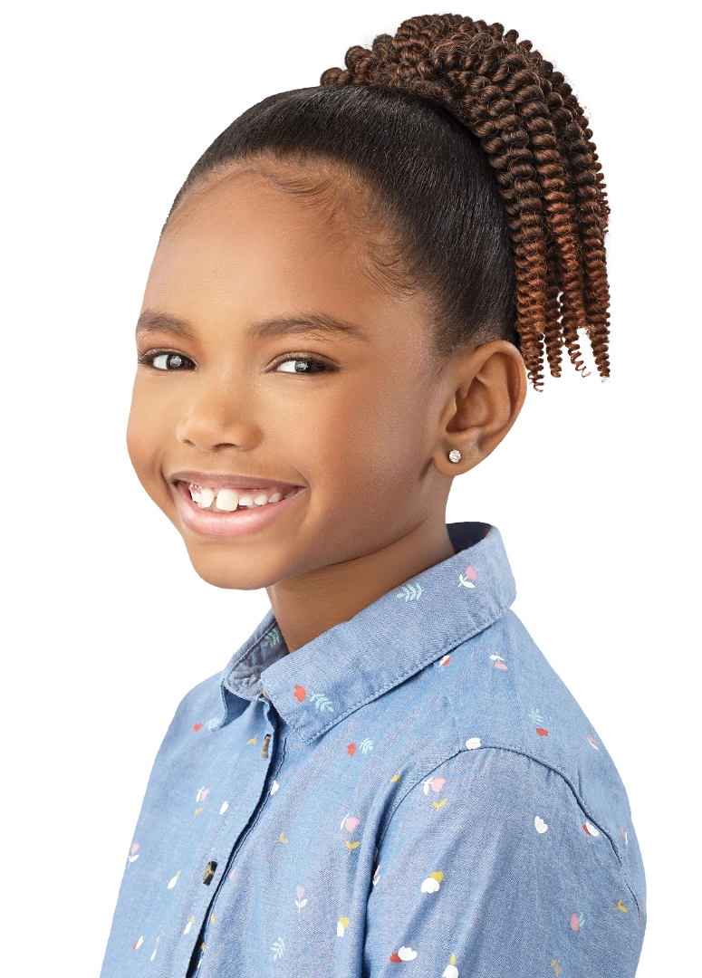 LIL LOOKS - DRAWSTRING PONYTAIL - SPRING TWIST 8"