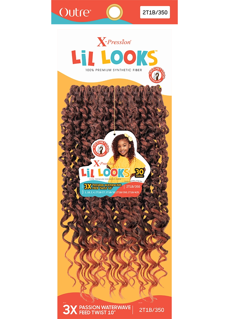 X-PRESSION-LIL LOOKS-PASSION WATERWAVE FEED TWIST 10" 3X