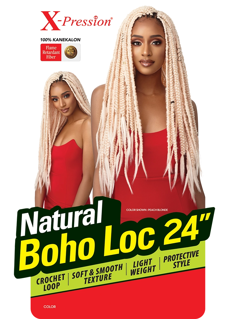 X-PRESSION NATURAL BOHO LOC 24"