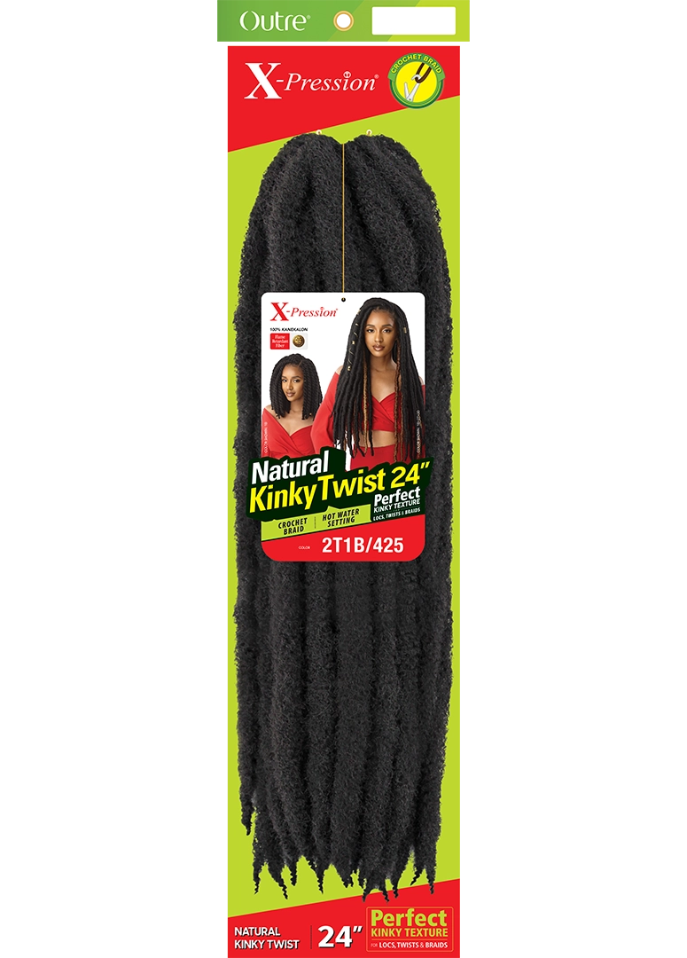 X-PRESSION NATURAL KINKY TWIST 24"