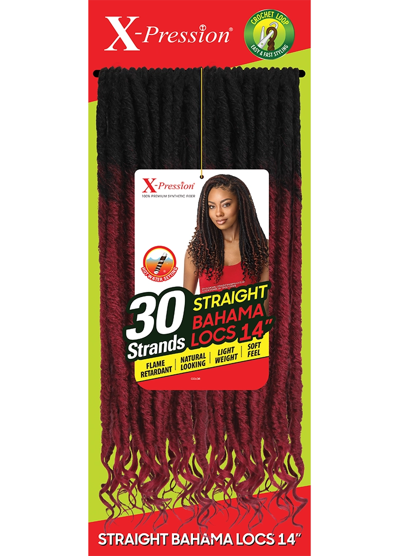 X-PRESSION STRAIGHT BAHAMA LOCS 14"