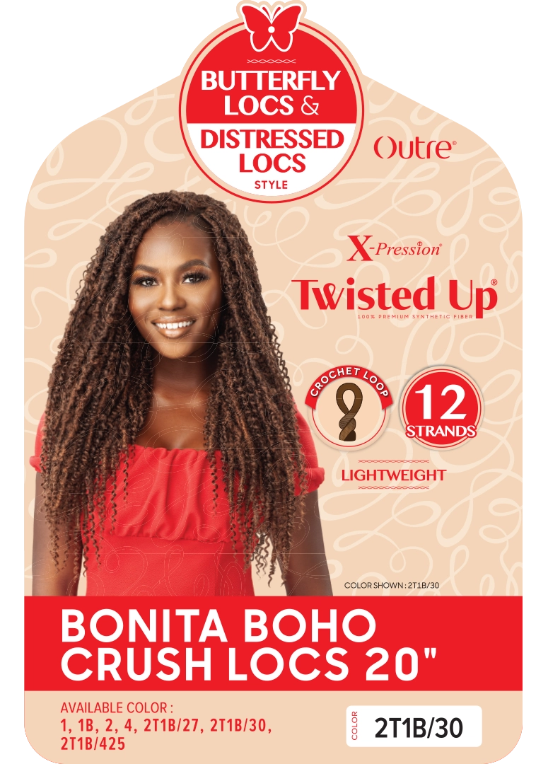 X-PRESSION - TWISTED UP - BONITA BOHO CRUSH LOCS 20”