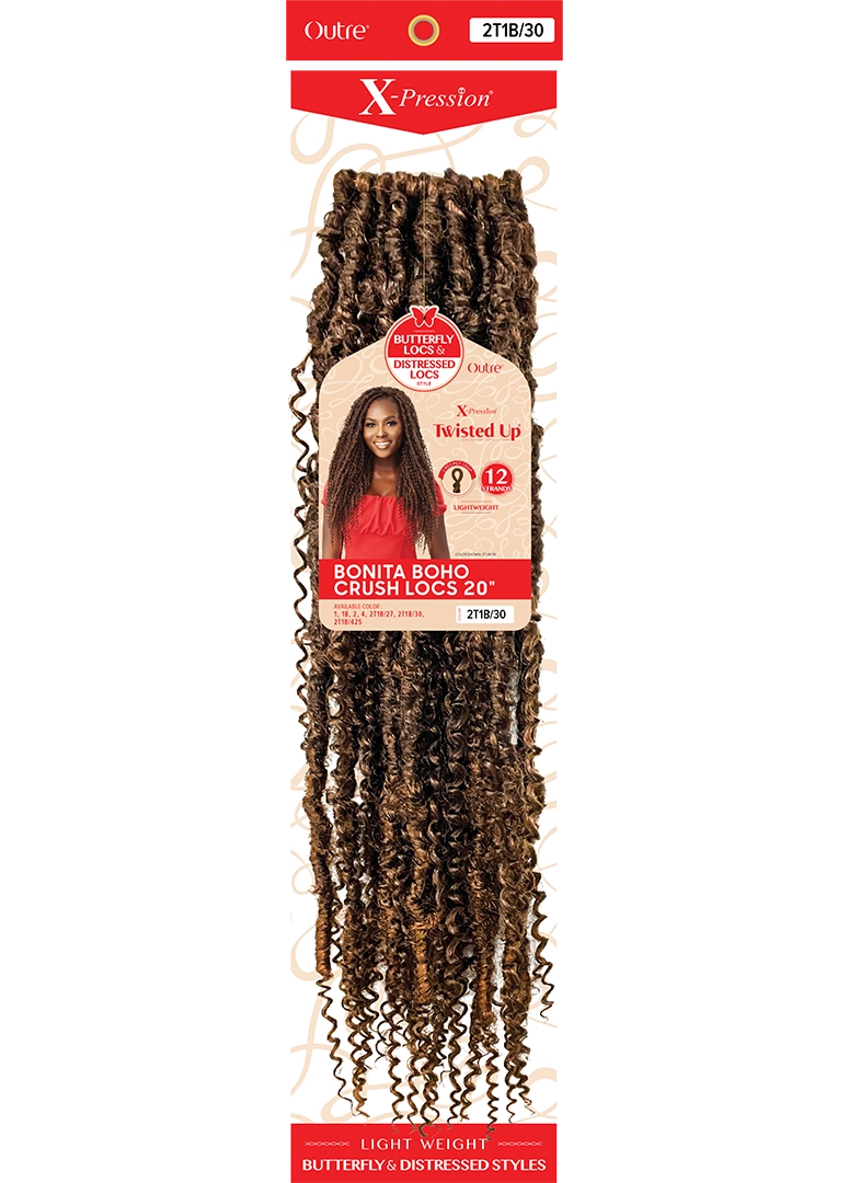 X-PRESSION - TWISTED UP - BONITA BOHO CRUSH LOCS 20”