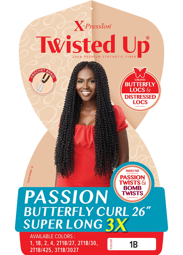 X-PRESSION-TU-PASSION BUTTERFLY CURL 26” SUPERLONG 3X