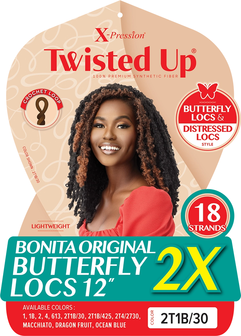 X-PRESSION - TWISTED UP - ORIGINAL BUTTERFLY LOCS 12" 2X
