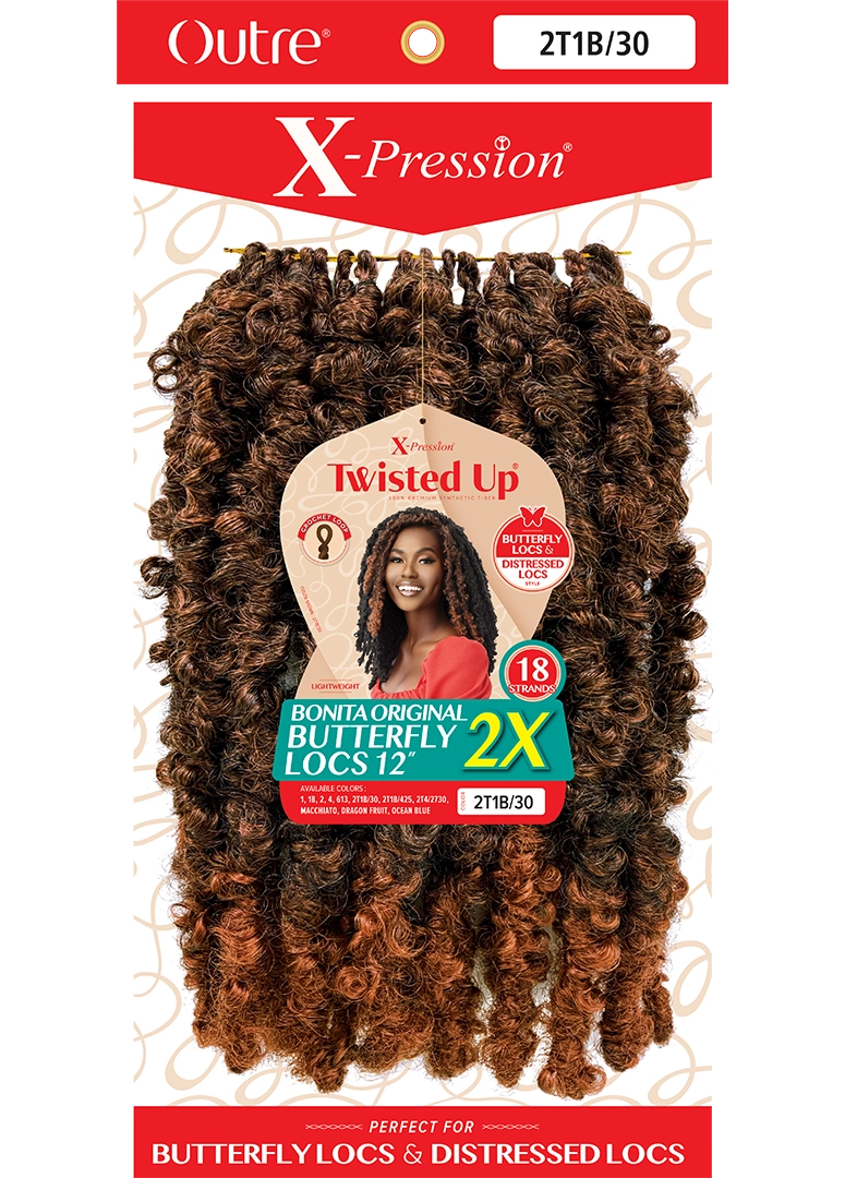 X-PRESSION - TWISTED UP - ORIGINAL BUTTERFLY LOCS 12" 2X