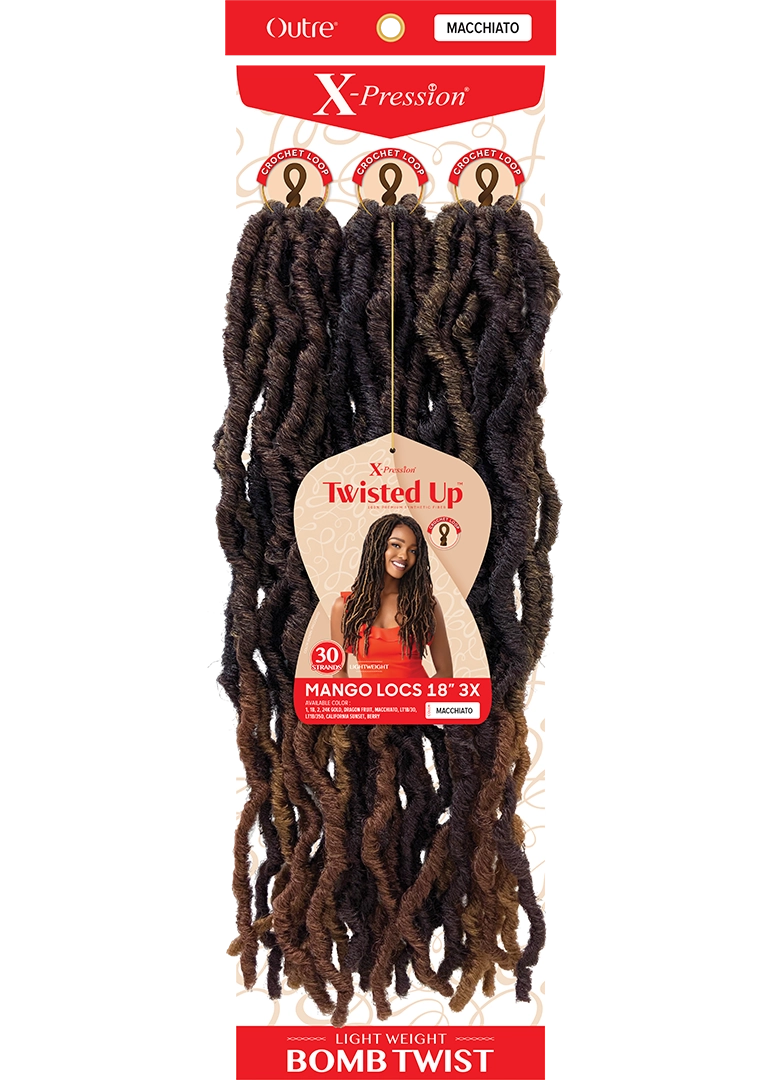 X-PRESSION - TWISTED UP - MANGO LOCS 18" 3X