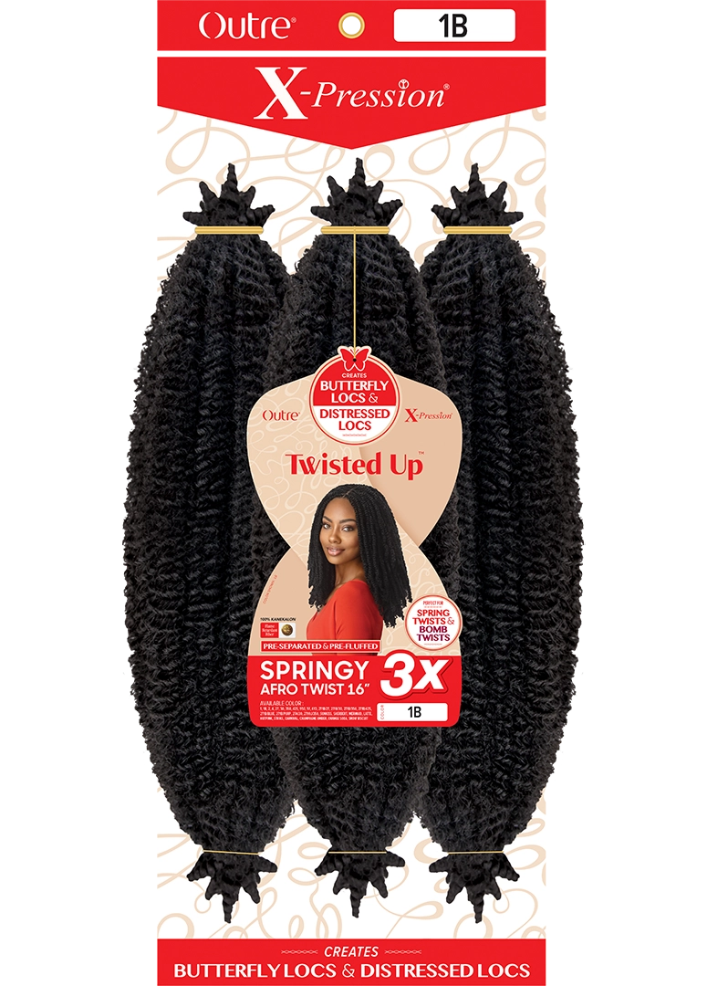 X-PRESSION - TWISTED UP - SPRINGY AFRO TWIST 16" 3X