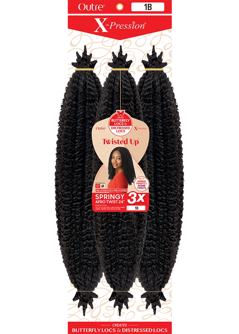X-PRESSION - TWISTED UP - SPRINGY AFRO TWIST 24" 3X