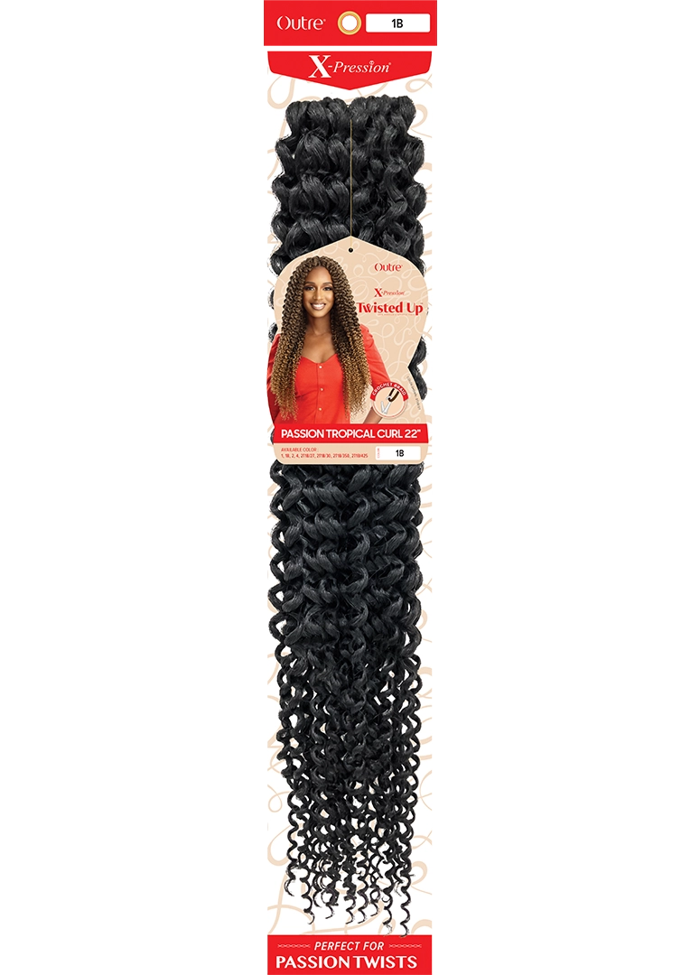 X-PRESSION - TWISTED UP - PASSION TROPICAL CURL 22"