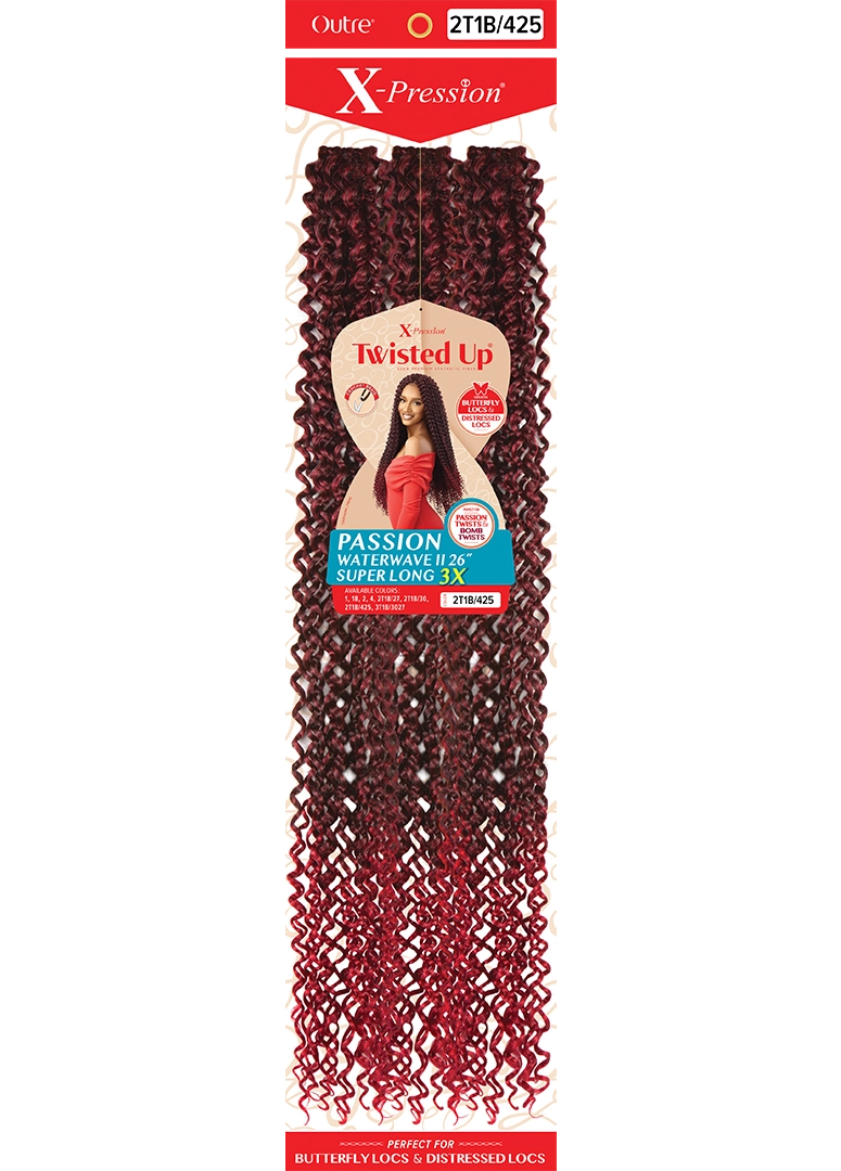 X-PRESSION TWISTED UP PASSION WATERWAVE II 26” SUPER LONG 3X