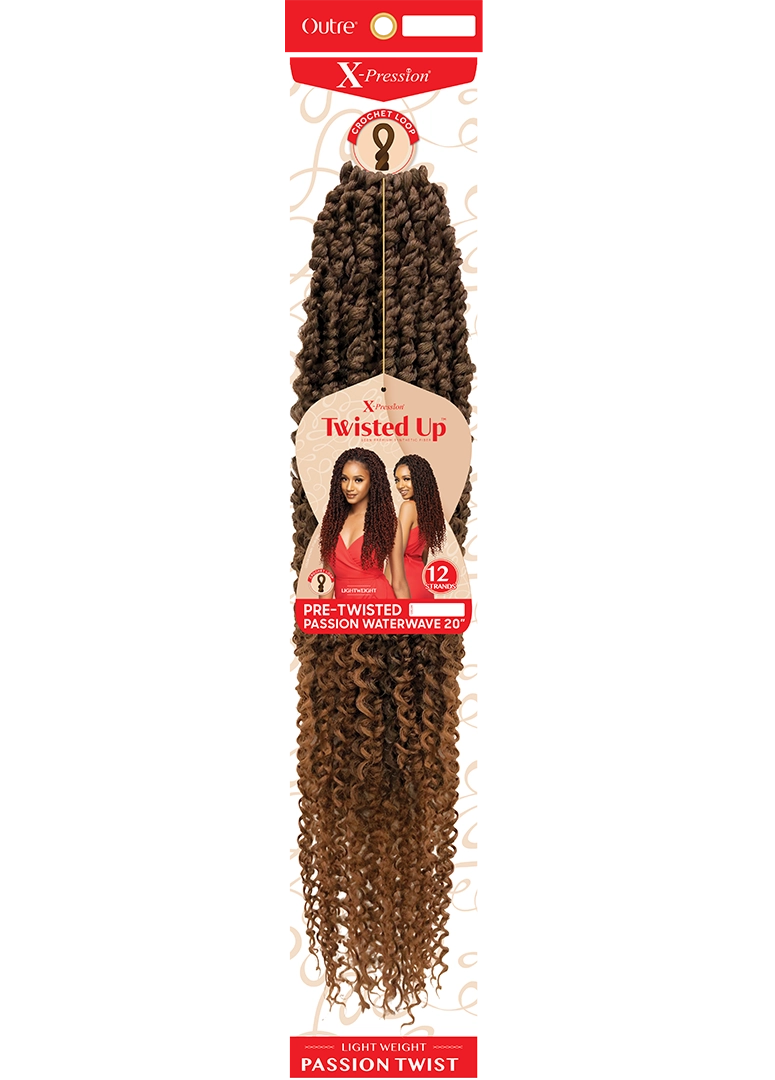 X-PRESSION - TWISTED UP - PRE-TWISTED PASSION WATERWAVE 20"