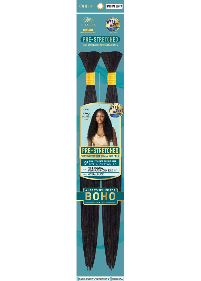 MYTRESSES GOLD LABEL PRESTRETCHED W & W SPLASH CORK BULK 14" - 24"