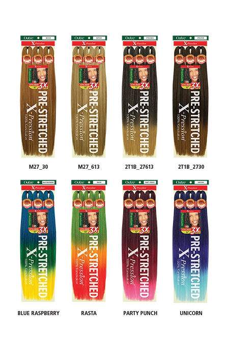 X-PRESSION BRAID-PRE STRETCHED BRAID 52" 6X