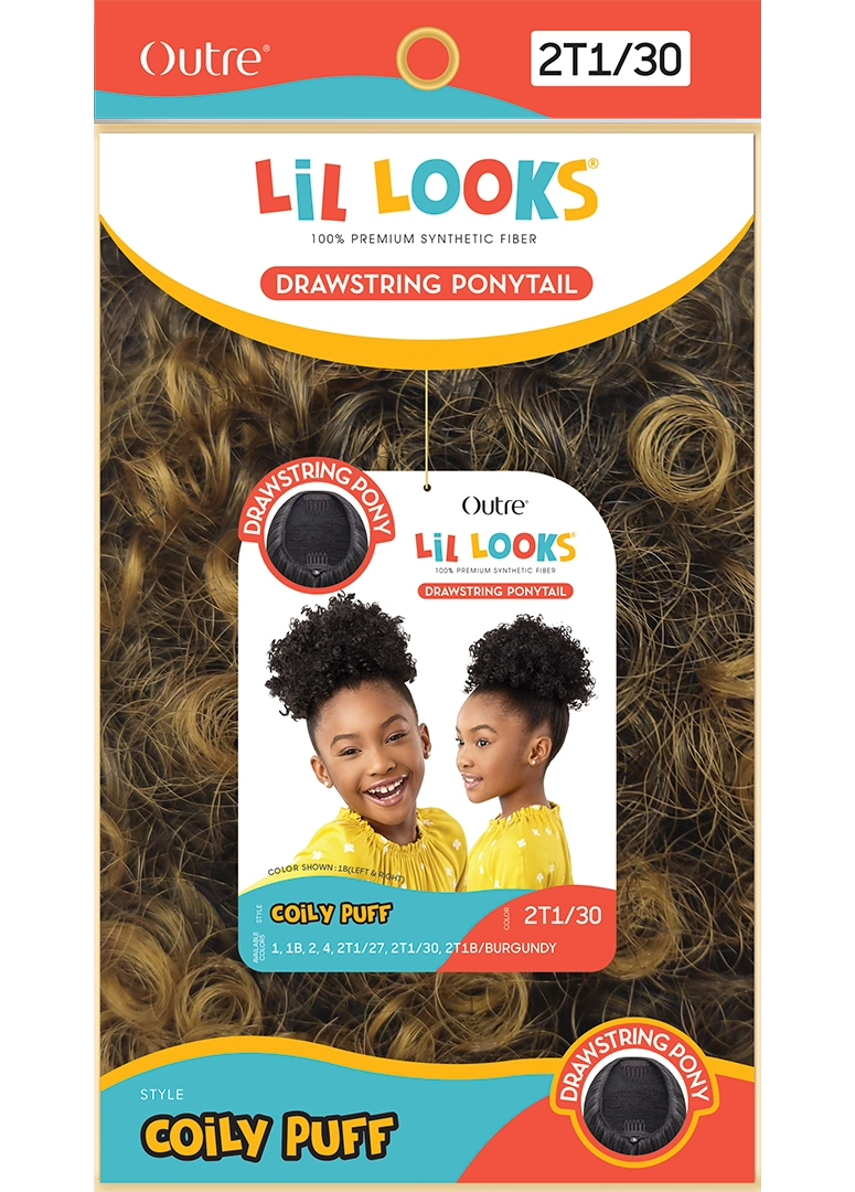LIL LOOKS - DRAWSTRING PONYTAIL - COILY PUFF