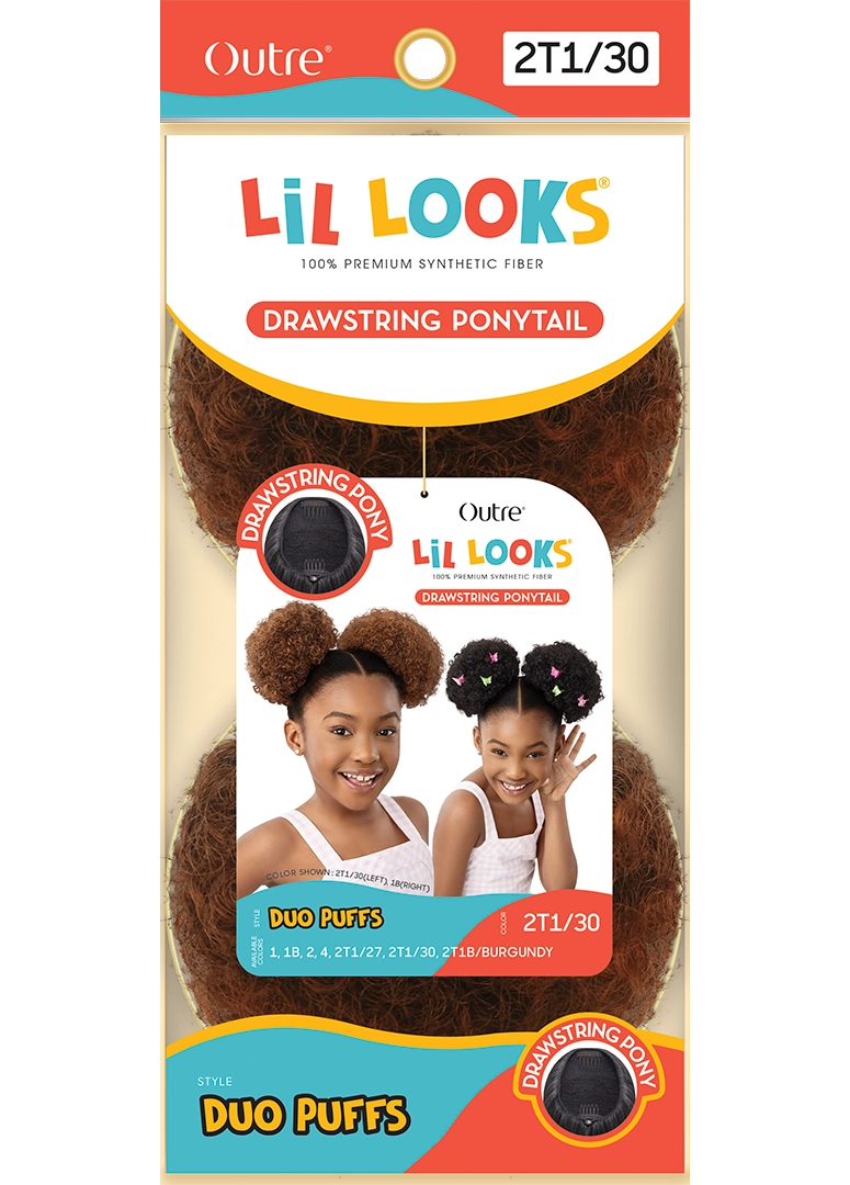 LIL LOOKS - DRAWSTRING PONYTAIL - DUO PUFFS