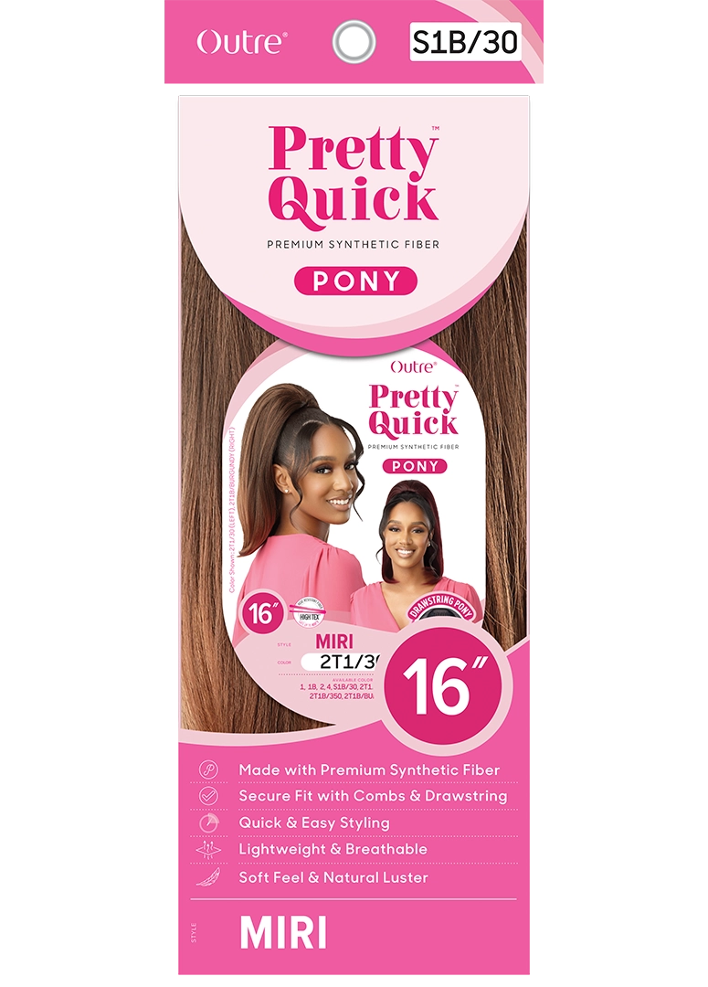 PRETTY QUICK - DRAWSTRING PONY - MIRI - HT