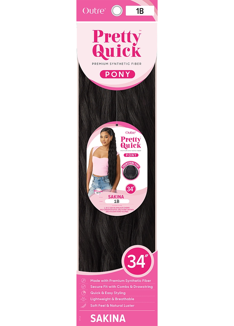 PRETTY QUICK - DRAWSTRING PONY - SAKINA - HT