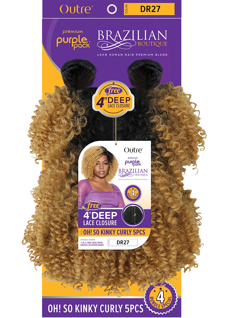PURPLE PACK BOUTIQUE - OH! SO KINKY CURLY 5PCS