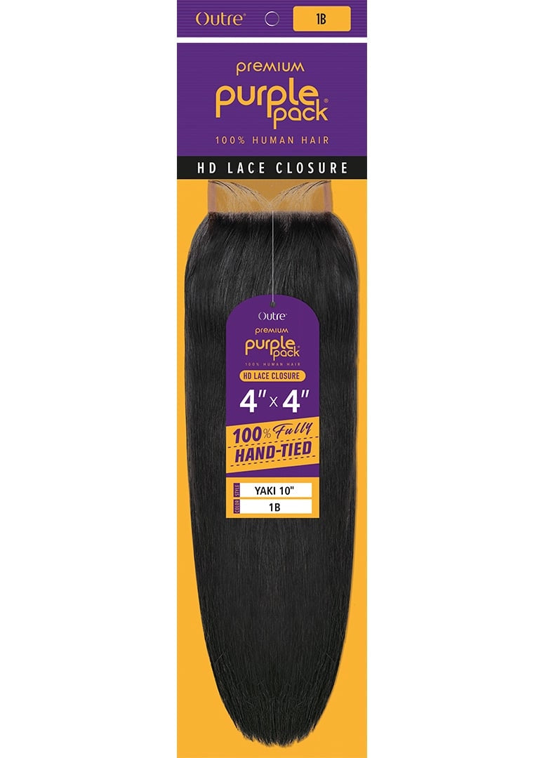 Premium Puple Pack 4" x 4" HD Lace Closure