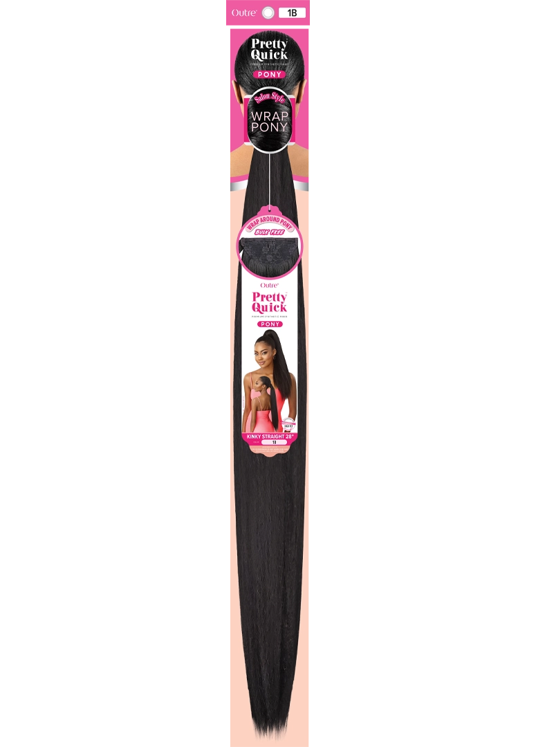 PRETTY QUICK - WRAP PONY - KINKY STRAIGHT 28" - HT